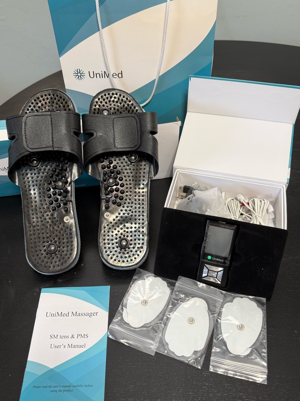 Unimed TENS Unit & foot massager - Black